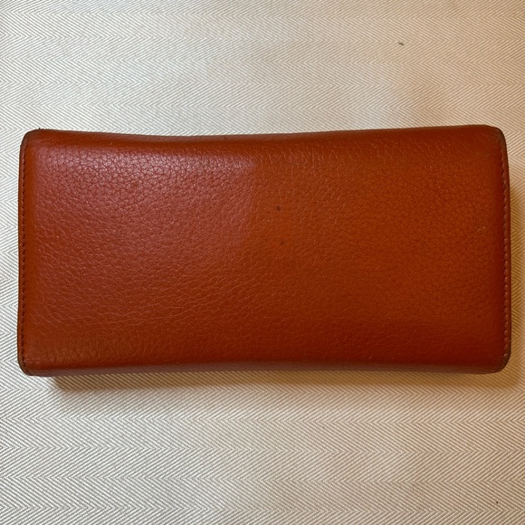 GUCCI Bamboo Accent Long Continental Leather Wallet - Picture 12 of 13